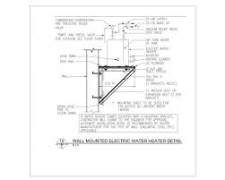 Electric Water Heater Detail Dwg