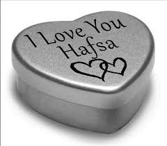 i love you hafsa mini heart tin gift