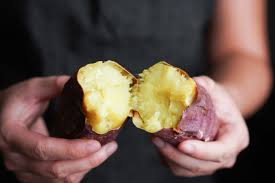 Japanese sweet potatoes are the ultimate superfood—they're healthy, nutritious, delicious and japanese sweet potatoes are purple on the outside and yellow inside. Japanese Sweet Potatoes Perfectly Baked Roasted W Fluffy Centers
