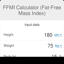Ffmi Calculator Fat Free Mass Index