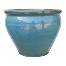 Honeybloom Mews Blue Ceramic Outdoor