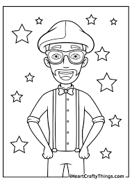 blippi character coloring pages 100