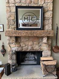 reclaimed fireplace mantel authentic