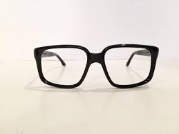 60s Black Horn Rim Eyeglass Frames Nos