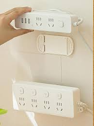 1pc Solid Wall Mounted Power Strip