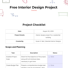 interior design project checklist