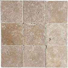 walnut travertine tiles metro tumbled