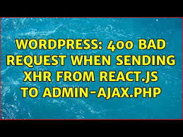 react js to admin ajax php in wordpress