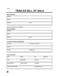 Save on attorney fees by reusing a will and testament form template. Create A Trailer Bill Of Sale Form Free Pdf Word Downloads