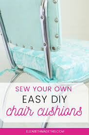 cake diy how to make chair cushions