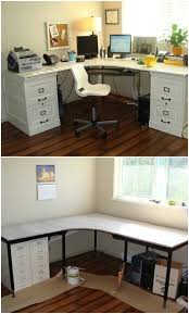 Attach the trim to the cabinet using liquid nails and bolts securing with a nut on the underside of the cabinet. 50 Decorative Diy Desk Solutions And Plans For Every Room Diy Crafts