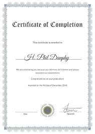 Certificate Of Completion Template Elegant Cool Certificate