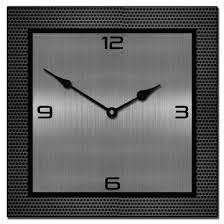 Modern Metal Wall Clocks Large Square