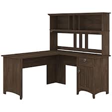 60w l shaped desk, hutch for l shaped desk, 5 shelf bookcase. Buy Bush Furniture Salinas L Shaped Desk With Hutch 60w Ash Brown Online In Vietnam B08grdh73y
