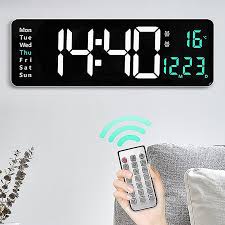 Large Digital Wall Clock With Remote
