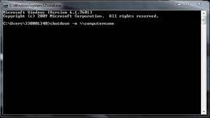 computer remotely using cmd in windows 7