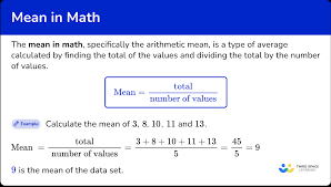 mean in math math steps exles