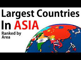 ten largest countries in asia ranked by