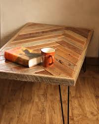 Barn Wood Coffee Table Herringbone