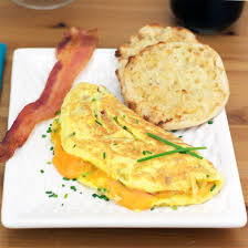 bacon cheddar chives omelette recipe