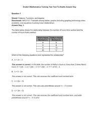 Grade 8 Math Hsa