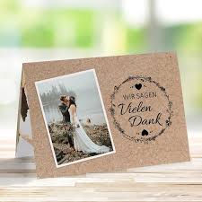 Suchst du noch eine idee für persönliche dankeskarten nach eurer hochzeit? Danksagungskarte Hochzeit Vintage Natural Mit Fotos