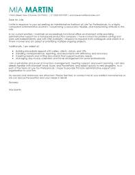 Leading Professional Administrative Assistant Cover Letter
