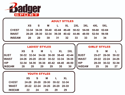 Badger Shorts Size Chart Related Keywords Suggestions
