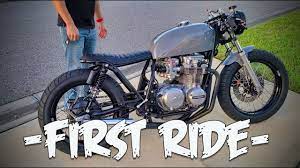 cb650 cafe racer ep9 first ride