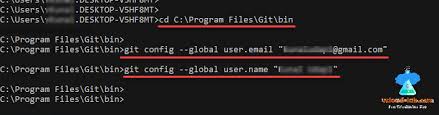 user name and user email in git