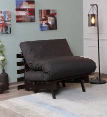 black kobe single futon sofa bed