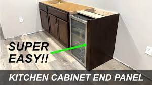 kitchen cabinet end panel how to make