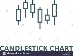 Candlestick Chart Line Icon Vector Candlestick Chart