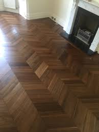 hard wax oiled chevron parquet