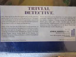 If you know, you know. Hansen Co Inc Trivial Detective Game John N Toys Games Games Kiririgardenhotel Com