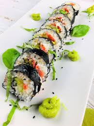 gluten free sushi with smoked salmon