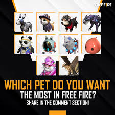 Garena free fire is the ultimate survival shooter game available on mobile. Garena Free Fire Pets Are Your Best Side Kicks In The Game Which Pet Do You Prefer Or Want The Most In The Game Freefire Indiakabattleroyale Booyah