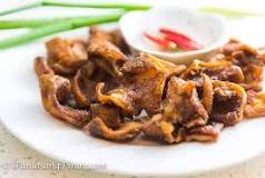 What are fried pig ears called?