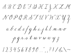 13 handwriting alphabet fonts images