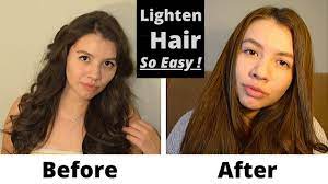 lighten hair with hydrogen peroxide and