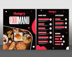 restaurant menu design food menu