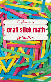 20 Fun Math Activities Using Craft Sticks Math