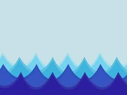 Waves In An Ocean Powerpoint Templates Abstract Blue