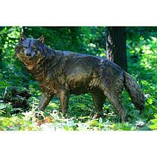 Werewolf Bronze Metal Life Size Wolf
