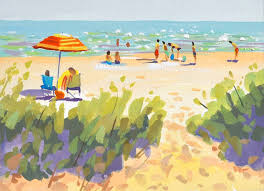 Find & download free graphic resources for gouache paint. Beachscape From The Waters Edge P J Cook Artist Studio