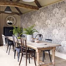 woodland toile ivory neutral wallpaper