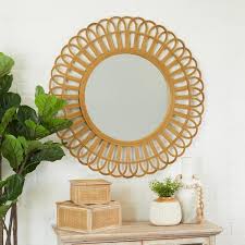 Brown Starburst Wall Mirror 041502