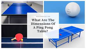 dimensions of a ping pong table