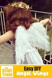 easy diy angel wings the craft train