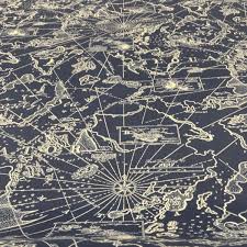 Nautical Chart Fabric Related Keywords Suggestions